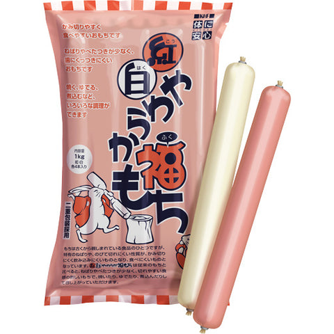 キッセイ薬品 紅白やわらか福もち 125g×8本 (紅白各4本)