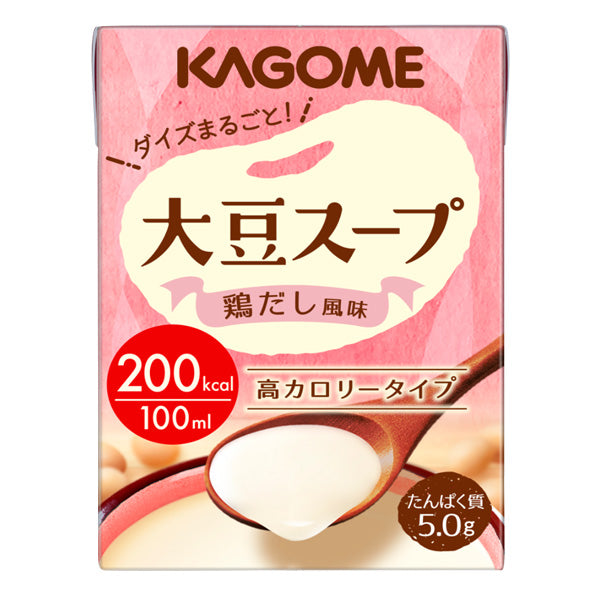 常温】カゴメ 大豆スープ 鶏だし風味 100ml×18本