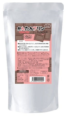 ヘルシーフード かんたんプリン カルシウム入り チョコレート味 1kg×6袋