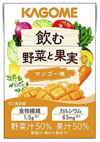カゴメ 飲む野菜と果実 マンゴー 100ml×36本